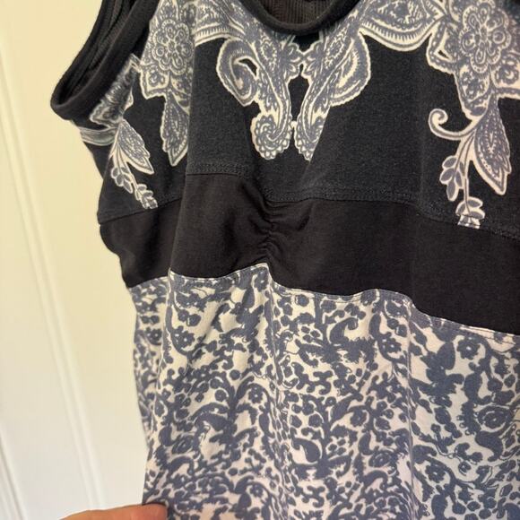 Athleta Tank Top Womens Large Gray Strappy Sleeveless Cotton Yoga Activewear - Picture 8 of 8